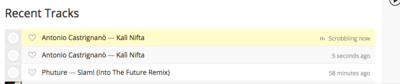 whoops. scrobbled.... (but nothing was played)